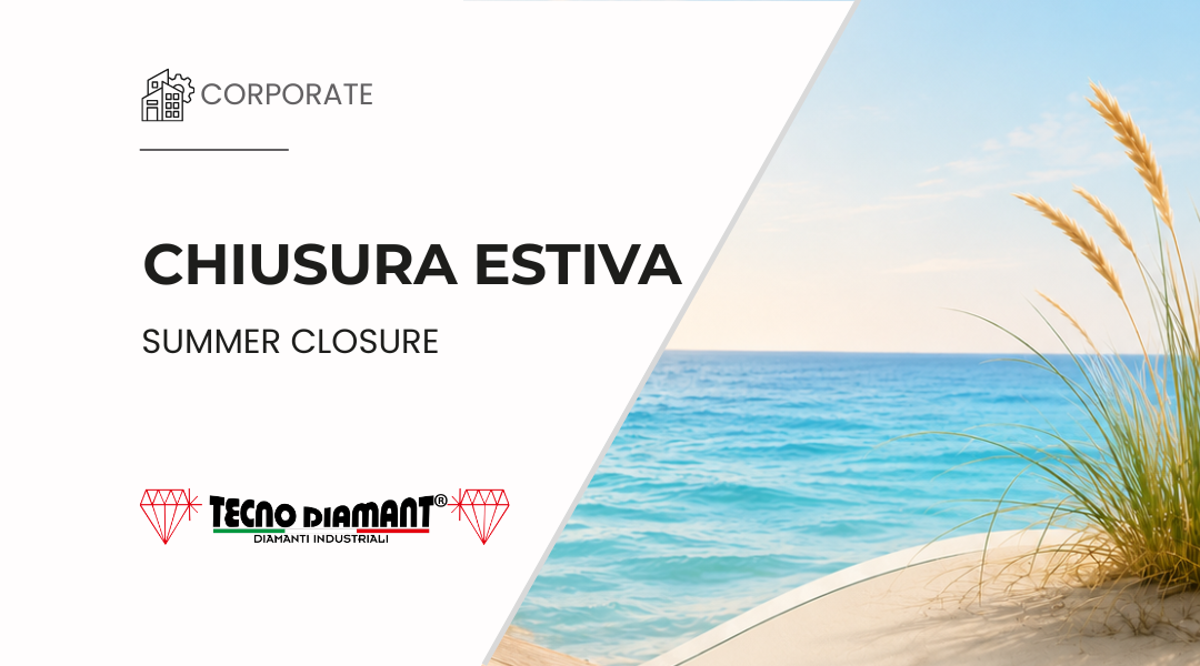 Chiusura estiva Tecno Diamant dall’8 al 23 agosto 2026
